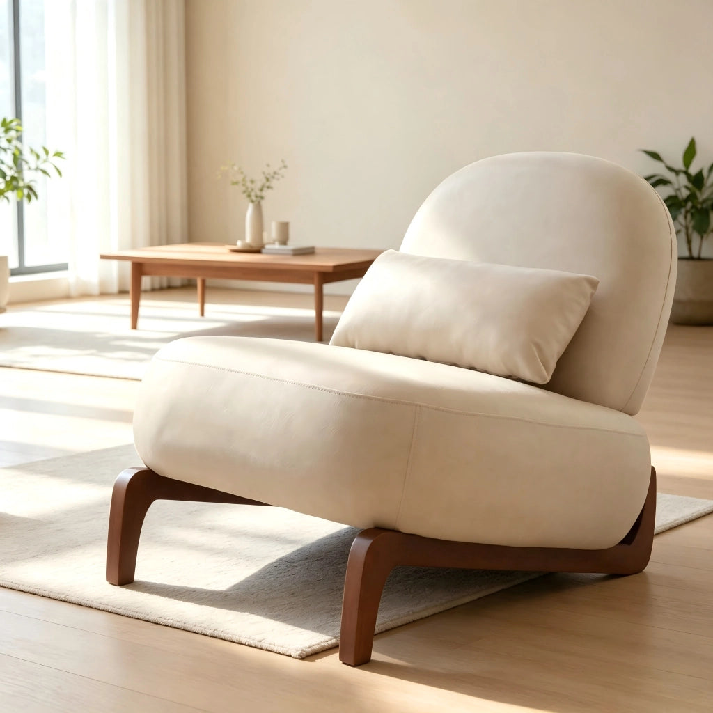 Sedia imbottita velluto ¨C Minimal ¨C grigio scuro, gambe legno, per soggiorno camera