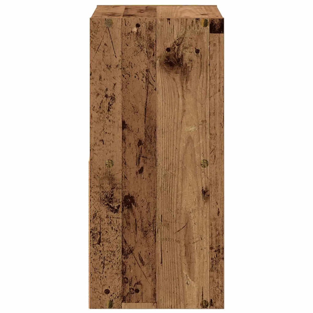 Comodino con cassetto 2 pcs Legno vecchio 35 x 32 x 68,5 cm 8000641