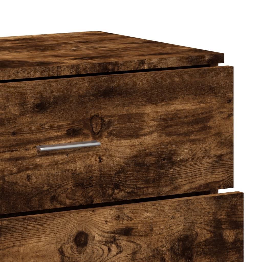 Buffet credenza cassettiera armadio mobile contenitore organizer per cucina soggiorno salotti set da 2 60 x 39 x 80 cm legno ingegnerizzato marrone 02_0036747