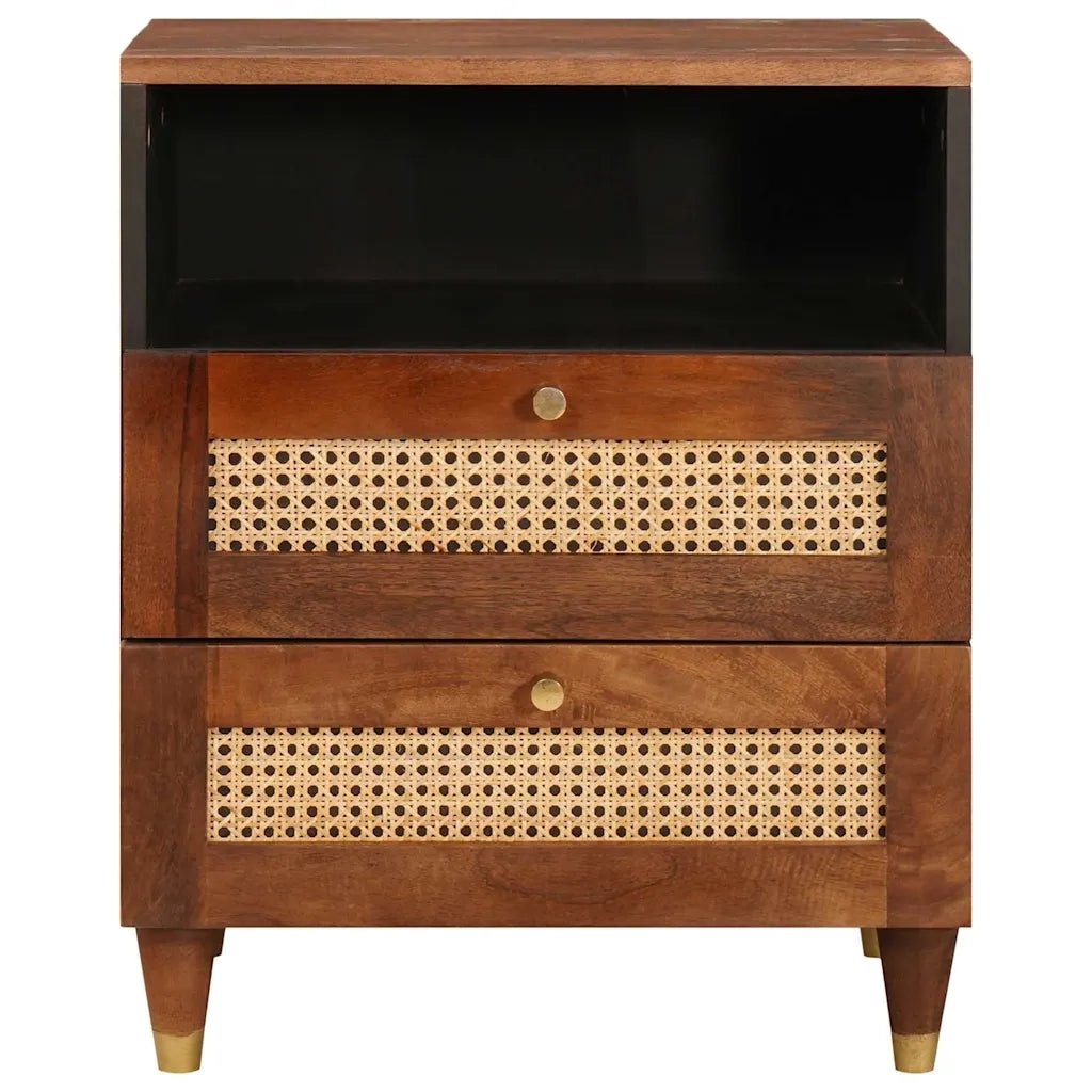 Comodini con cassetto 50 x 33 x 62 cm Legno di mango massello 4018890
