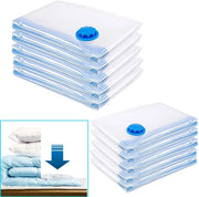 6x Borse di Stoccaggio a Vuoto 80x120cm - Risparmio di Spazio Reutilizzabili Aria Tettura Senza Odore Antimuffa per 2 Letti