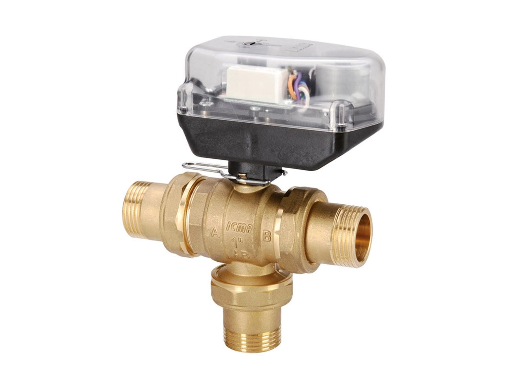 Valvola Di Zona 1/2" ICMA Art.343 Comando Motorizzato 3 Vie Completo
