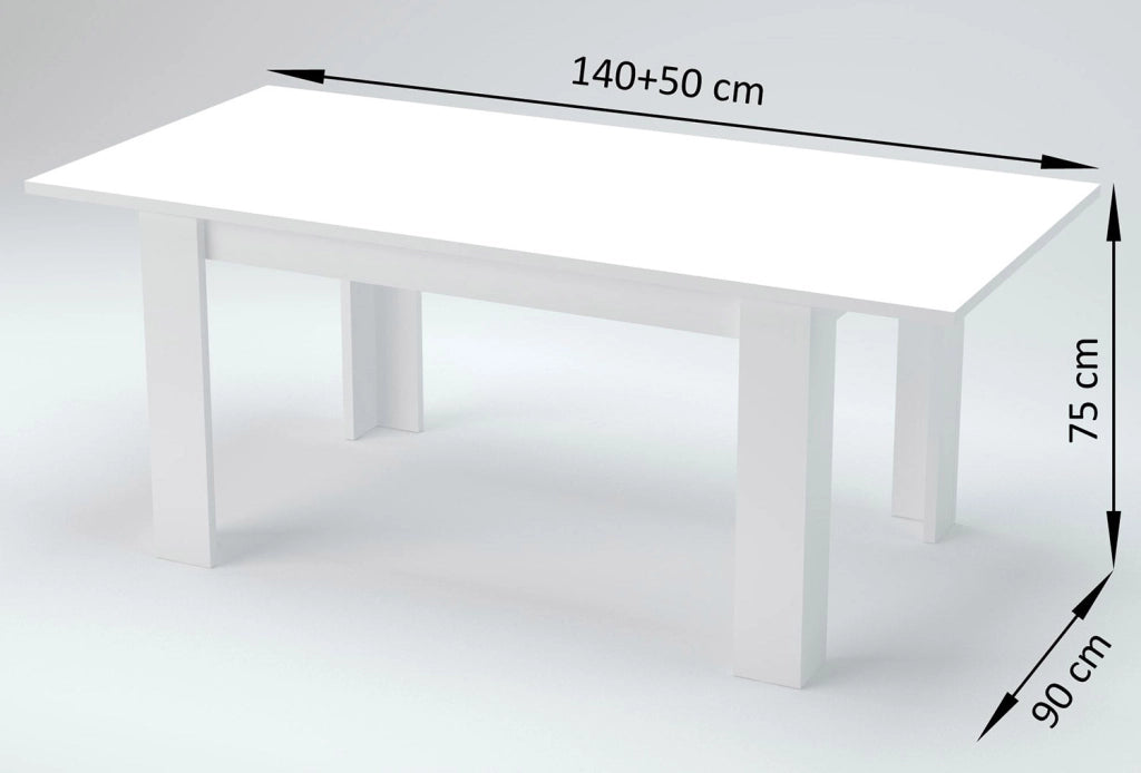 Tavolo Allungabile 90x140/190x75 cm Jesi Olmo