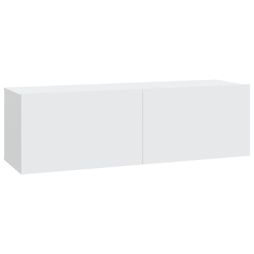Set di Mobili Porta TV 5 pz Bianco in Legno Multistrato