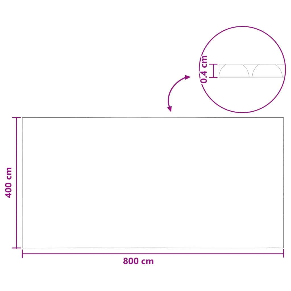 Copertura per piscina Nero 800 x 400 cm PE 42034634
