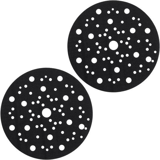 Interfaccia Pad Self-adesivo - 150mm - 67 fori - Disco Protettivo - Trapano a Vapore e a Elettricità - Macchina per Lavorazione e Trasformazione - 2 Pezzi.