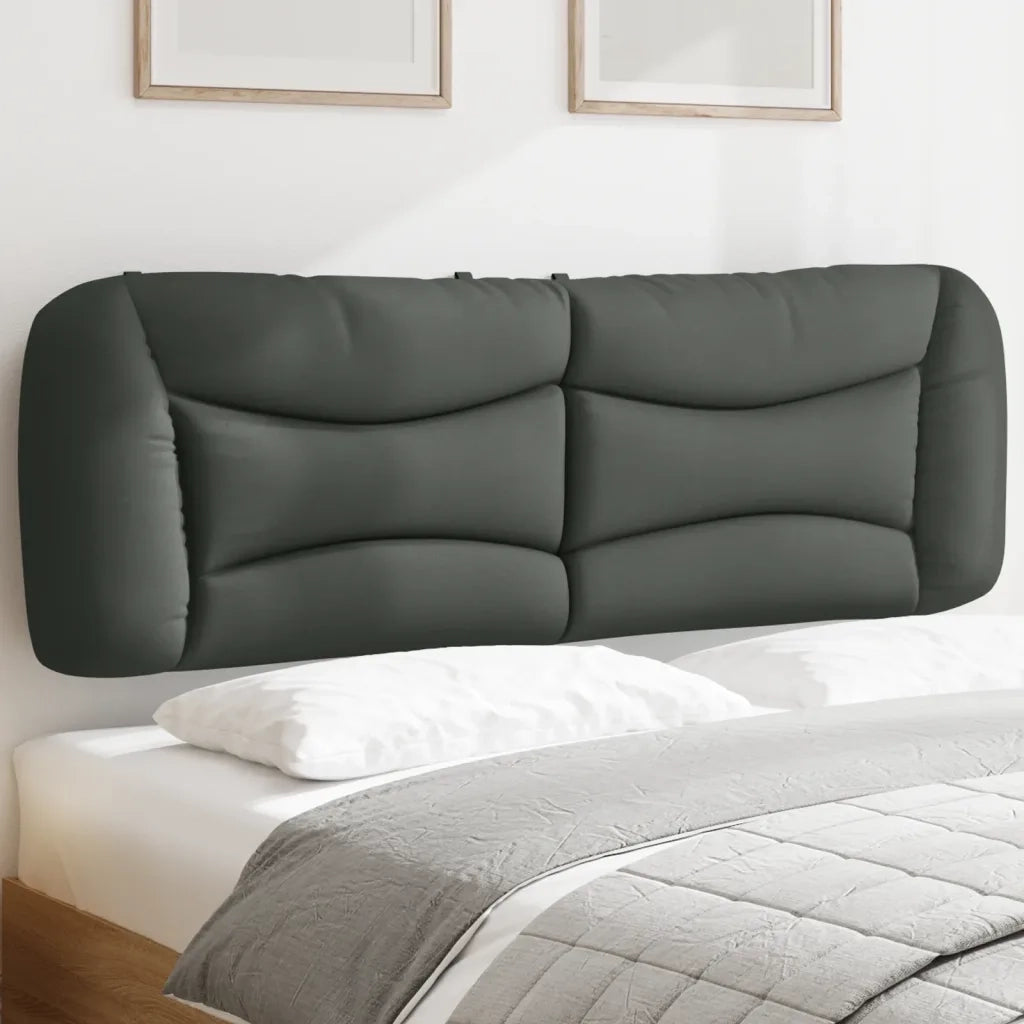 Cuscino Testiera Hvar Grigio Scuro 152 cm in Tessuto 374629