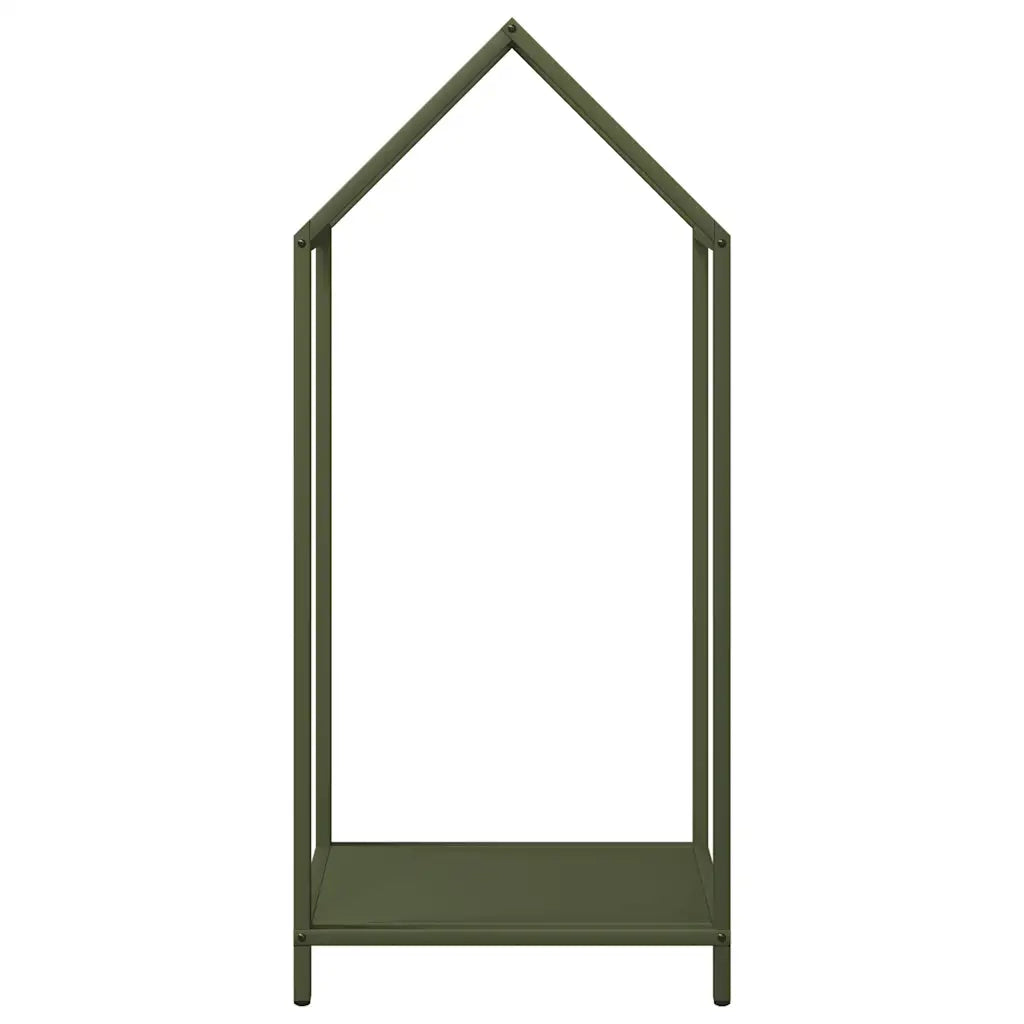 Rastrelliera per Legna da Ardere Verde Oliva 40x25x90 cm CFW8988005