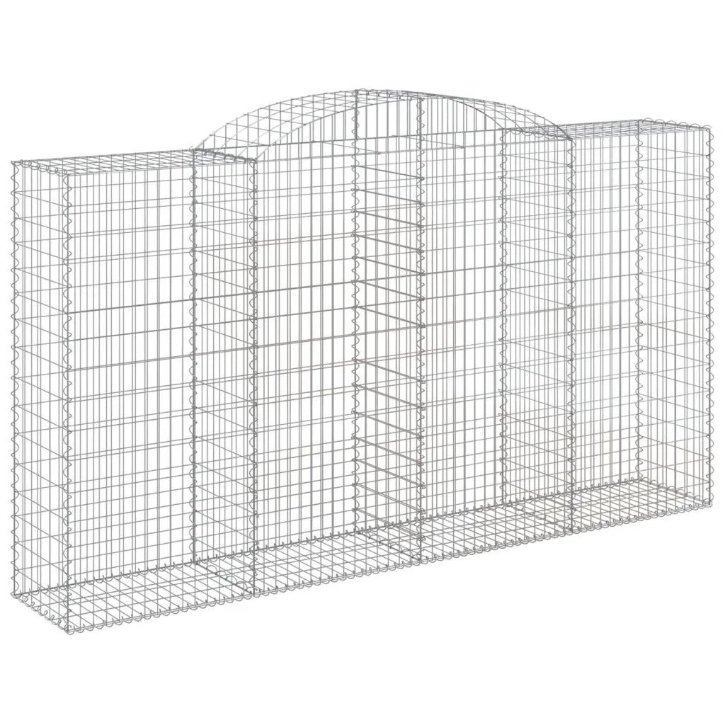 Cesto Gabbione ad Arco 300x50x160/180 cm Ferro Zincato 153518