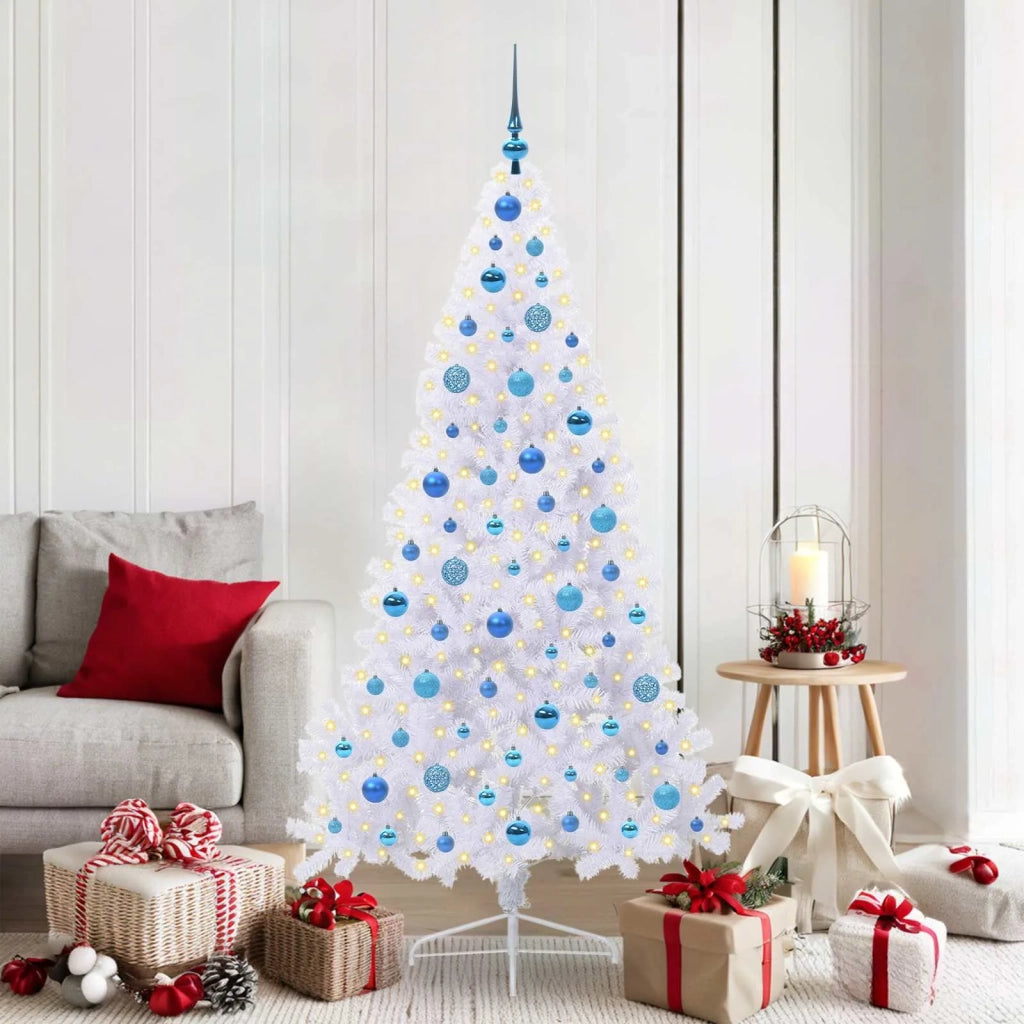 Albero di Natale artificiale Bianco 180 cm PVC e Acciaio 3426819