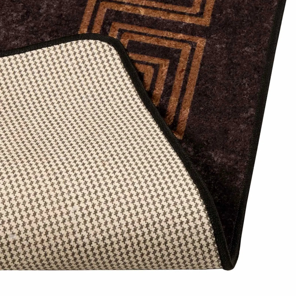 Runner Tappeto MARSA Nero 50 x 100 cm Poliestere e PVC 42023278