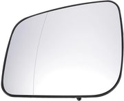 Specchio Retrovisore Lato Sinistro Vettura - Asferico - Riscaldabile - Bianco - Vetro di Ricambio - Adatto per Classe A Mercedes W...