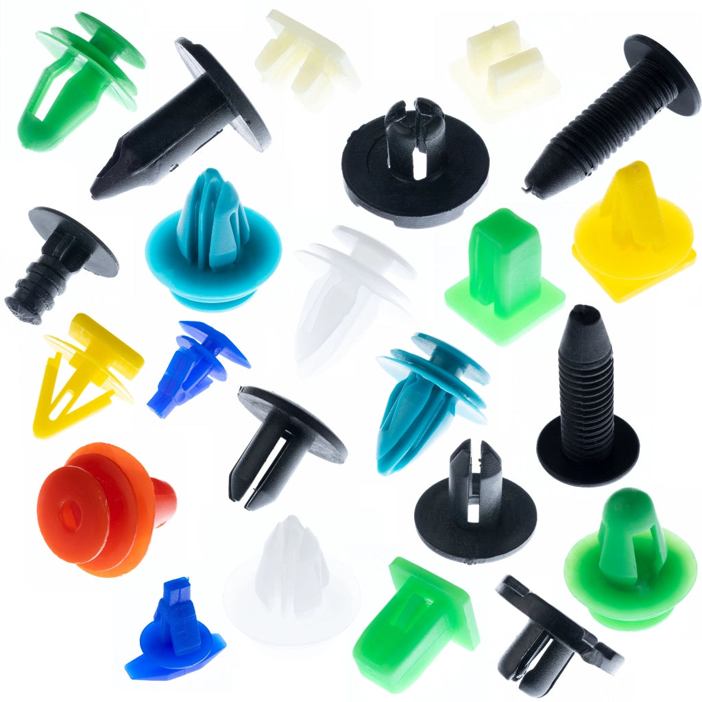 Set di Rivetti Universali per Auto Rosfix – 600 Pezzi | Materiale Plastico, Multicolore, Lunghezza 1-4 cm