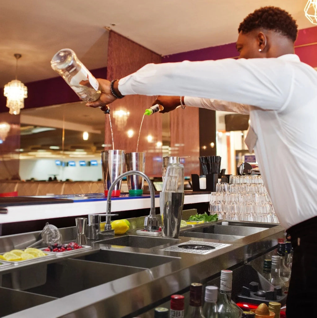 Bancone Barman Smontabile Portatile Banco da Bar Postazione Barman 120 cm