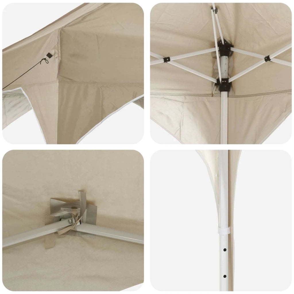 Tenda per feste a pop-up 194 x 194 x 245 cm Crema 42019812