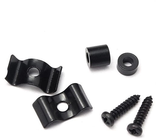 Sistema di Sostegno per Chitarra a Stile Vintage - Riduzione dei Problemi di Sintonia - Nero - Miglioramento del Suono delle Corde - Adatto per Chitarre Elettriche