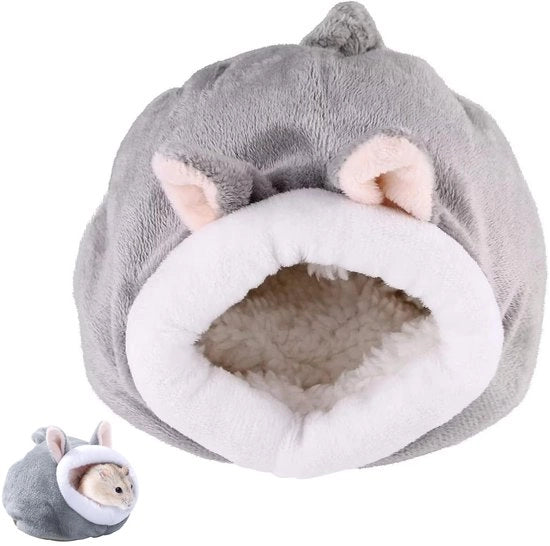 Casa per Hamster morbida e calda - Accessori per animali - Nido per animali domestici - Fatto di cotone - Multifunzionale - Ideale per viaggi - Letto per animali