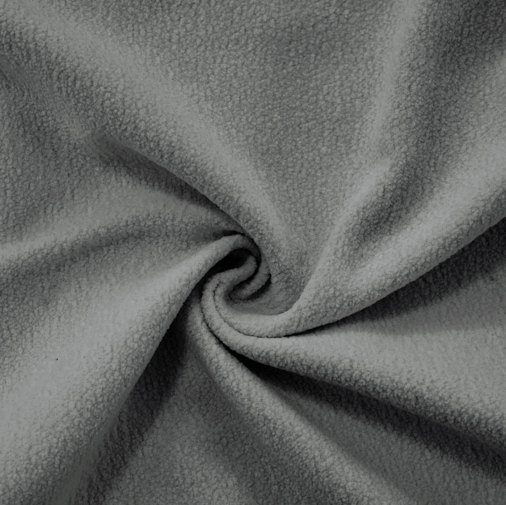 Divano modulare in chenille grigio con seduta profonda