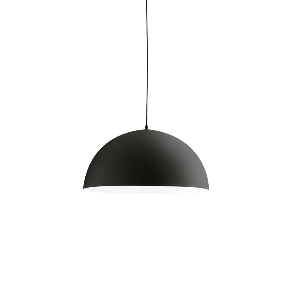 Lampada a Sospensione Bonella S/P - Design Moderno in Alluminio Finitura Nero Opaco, Attacco E27, Installazione Interna - Gealuce