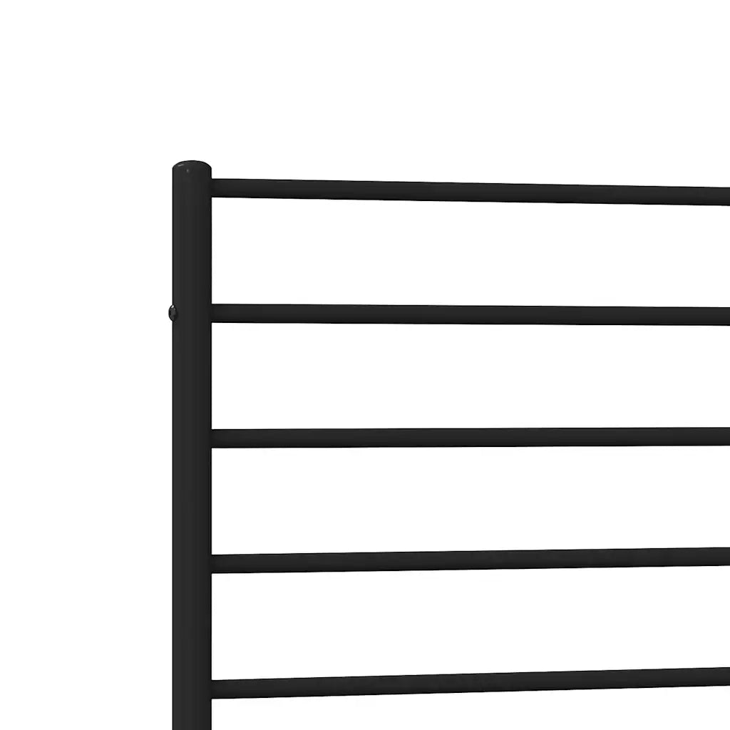 Giroletto con Testiera in Metallo Nero 107x203 cm 352315