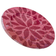 Placca in metallo rosa d33x1,5h