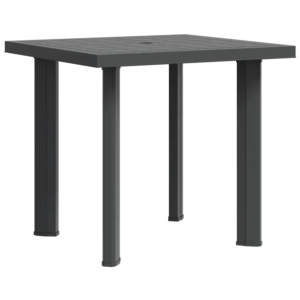 Tavolo da Giardino | Tavolino da esterno Antracite 80x75x72 cm in Plastica
