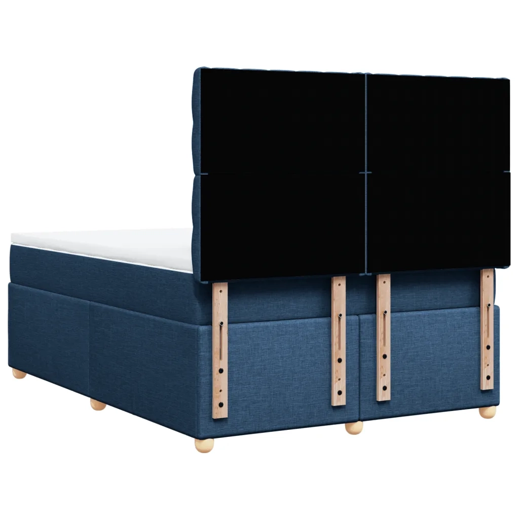 Giroletto a Molle con Materasso Blu 160x200 cm in Tessuto 3291344