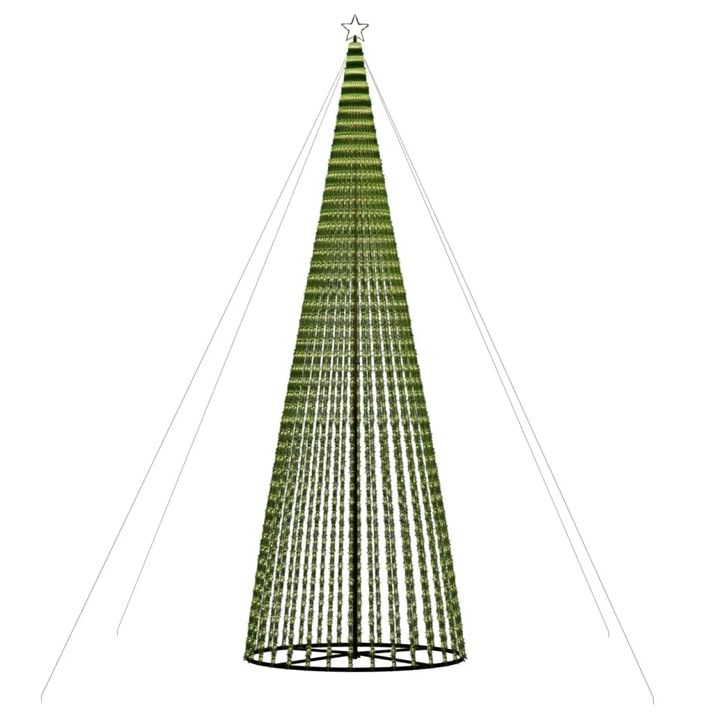 Albero di Natale a LED-Decorazioni natalizie 1544 LED Bianco Caldo 500 cm