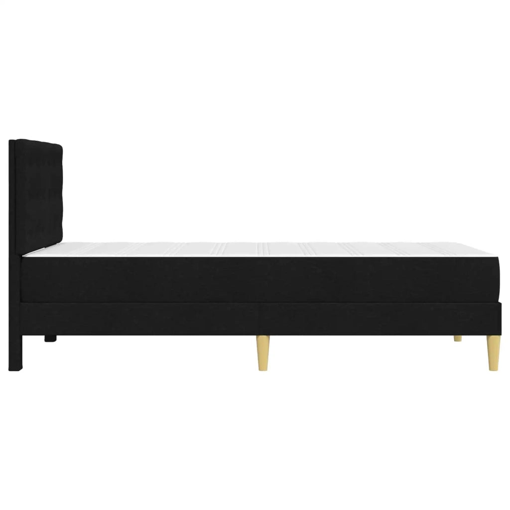 Struttura letto con materasso Nero 100 x 200 cm Tessuto 3415095