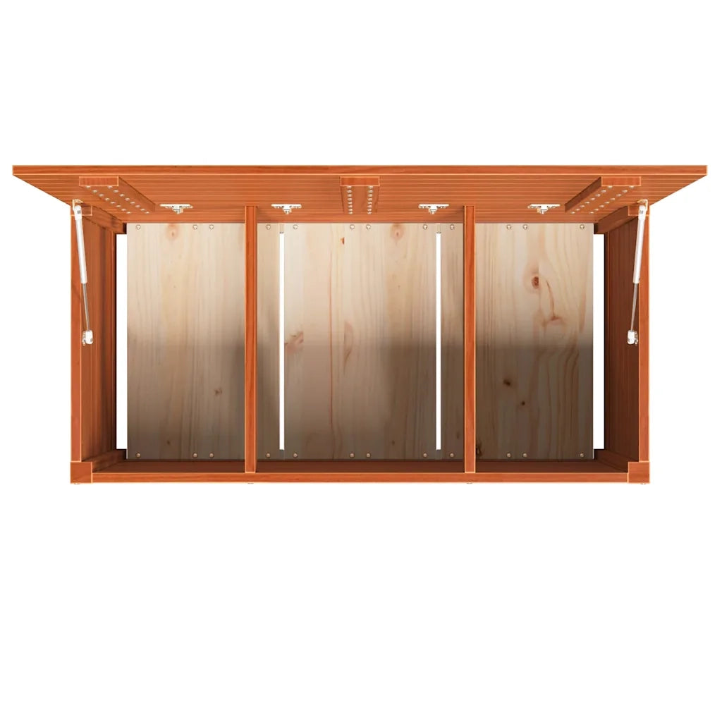 Scatola di Stoccaggio Marrone cerato 101 x 50,5 x 46,5 cm 865398