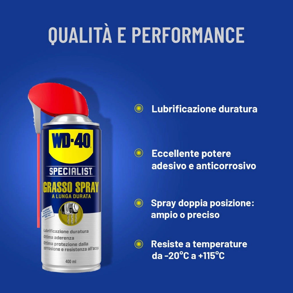 Grasso Spray a Lunga Durata Wd 40 400 ml