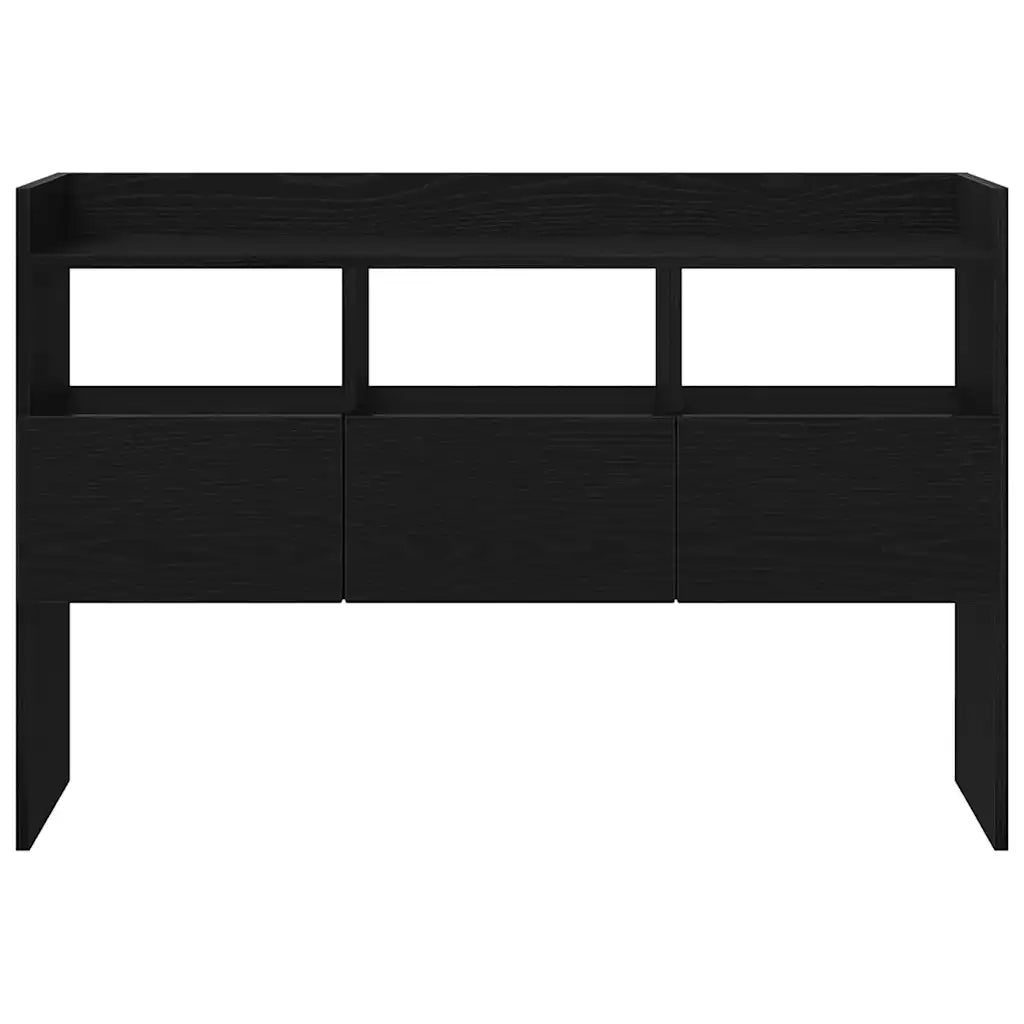 Credenza-Buffet-Armadio da cucina Rovere Nero 105 x 30 x 70 cm Legno multistrato