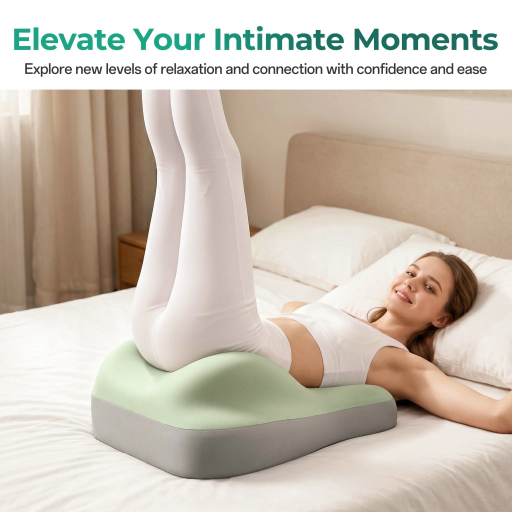 Cuscino per Coppie Intimo ¨C Minimal ¨C Grigio Verde Memory Foam