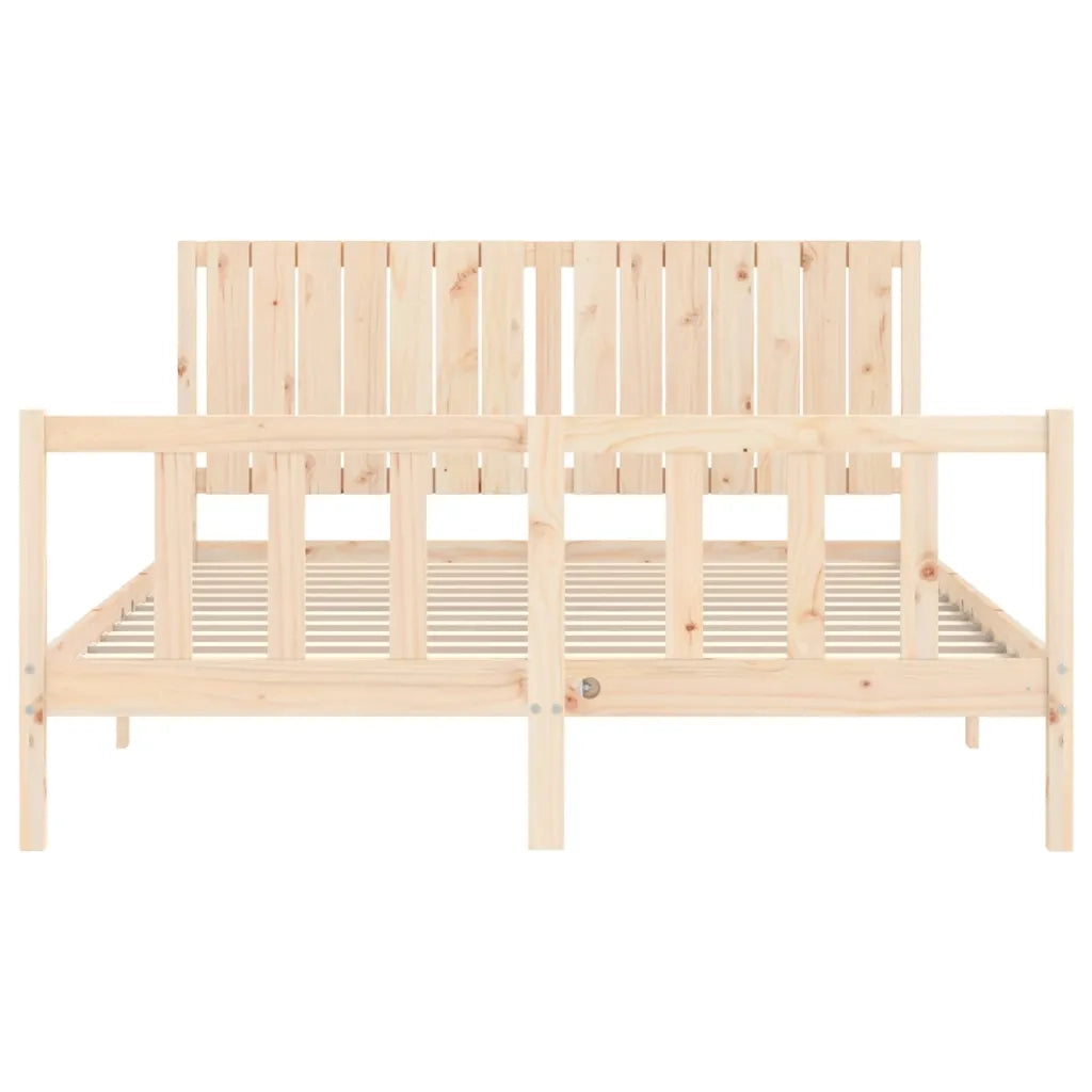 Giroletto senza Materasso 160x200 cm in Legno Massello di Pino 3192956