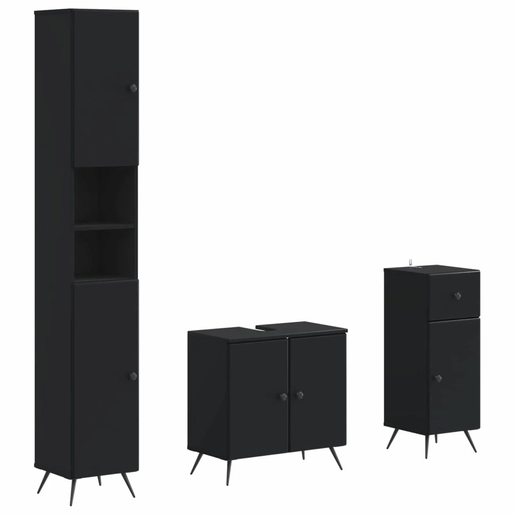 Set di armadietti da bagno in 3 pezzi BREDA 3417883