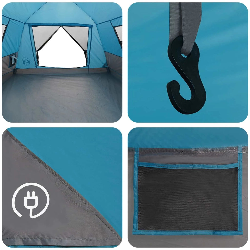 Tenda istantanea resistente all'acqua 4 persona Blu 42042271