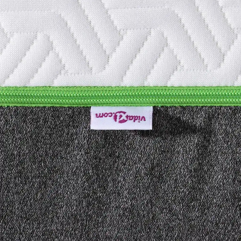 Materasso Bianco e Grigio 70 x 200 cm Tessuto Jacquard 4106359