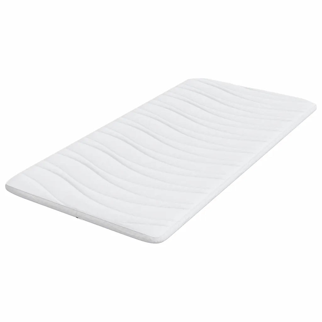 Topper per materasso Bianco 100 x 200 cm Tessuto a maglia 4106405