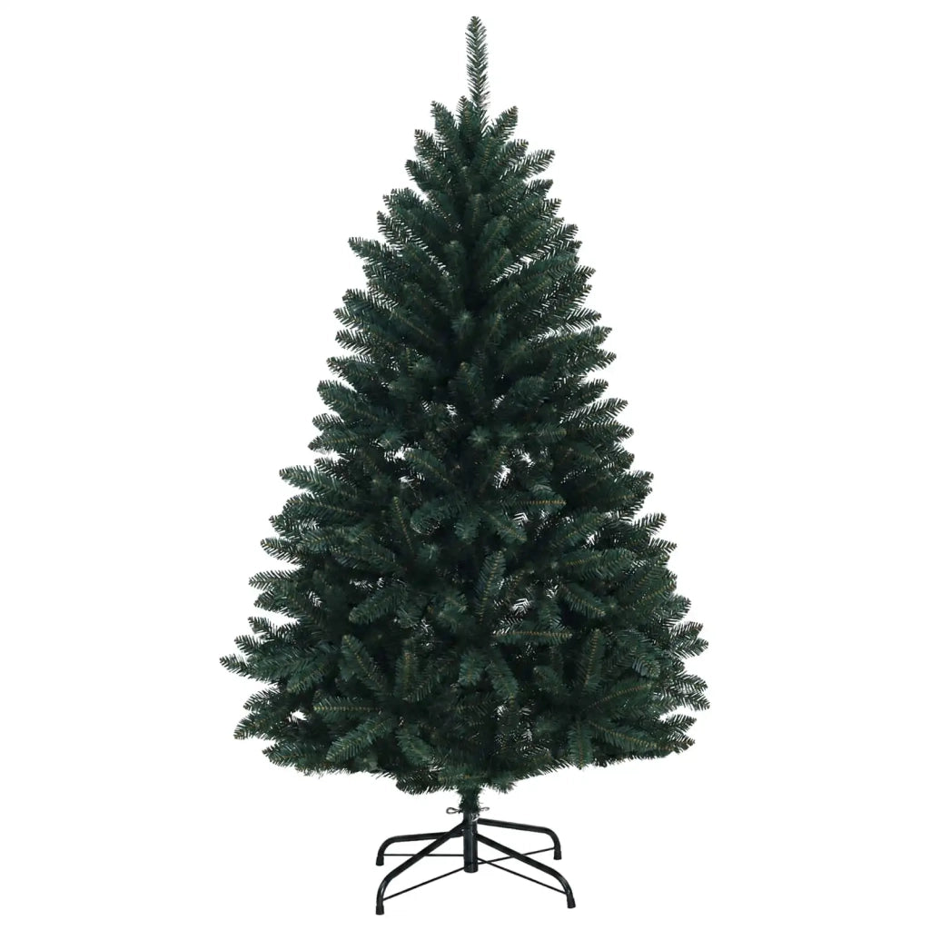 Albero di Natale artificiale verde scuro con palline 150 cm 3466008