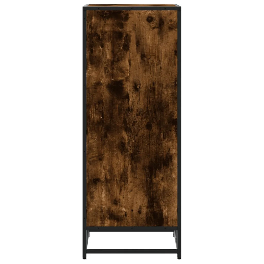 Scarpiera | Mobile per scarpe Rovere Fumo 48x38x97,5 cm in Legno Multistrato