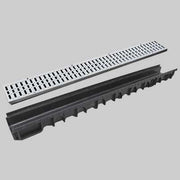 CANALETTA NOR MOD. B CON GRIGLIA ZINCATA  13 x 100 H. 7,5     STAMPLAST