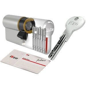 ISEO R6 PLUS CILINDRO NICHEL 80 MM 25.10.45 (30-50)- ISEO SERRATURE- 1,0 pz