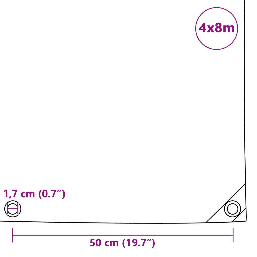 Telone 650 g/m2 4x8 m Grigio