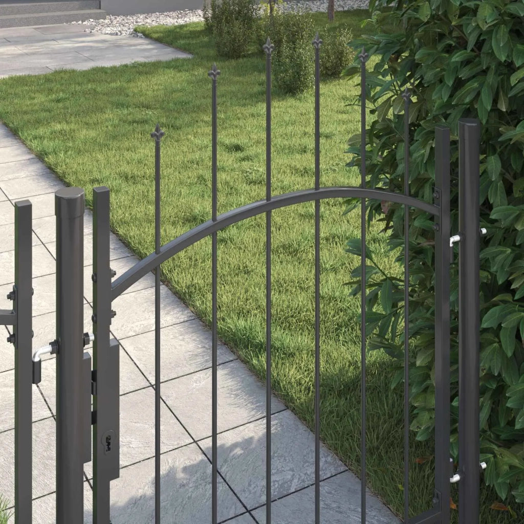 Cancello da giardino Woerden Grigio 100 x 100 cm Acciaio 42008897