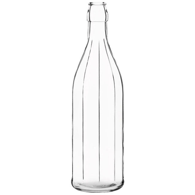 BOTTIGLIA S/TAPPO MECCANICO COSTOLATA 1,00 L- 20,0 pz