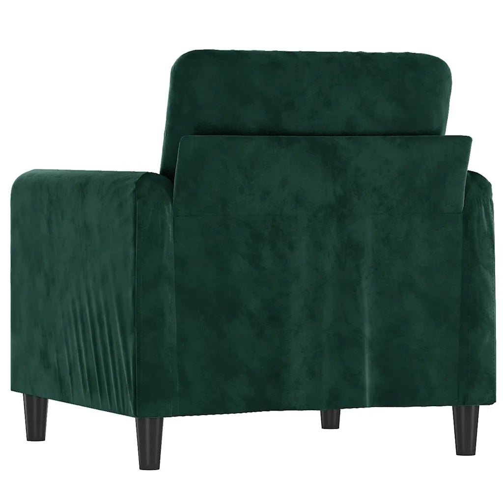 Poltrona | Sedia Relax Verde Scuro 60 cm Velluto
