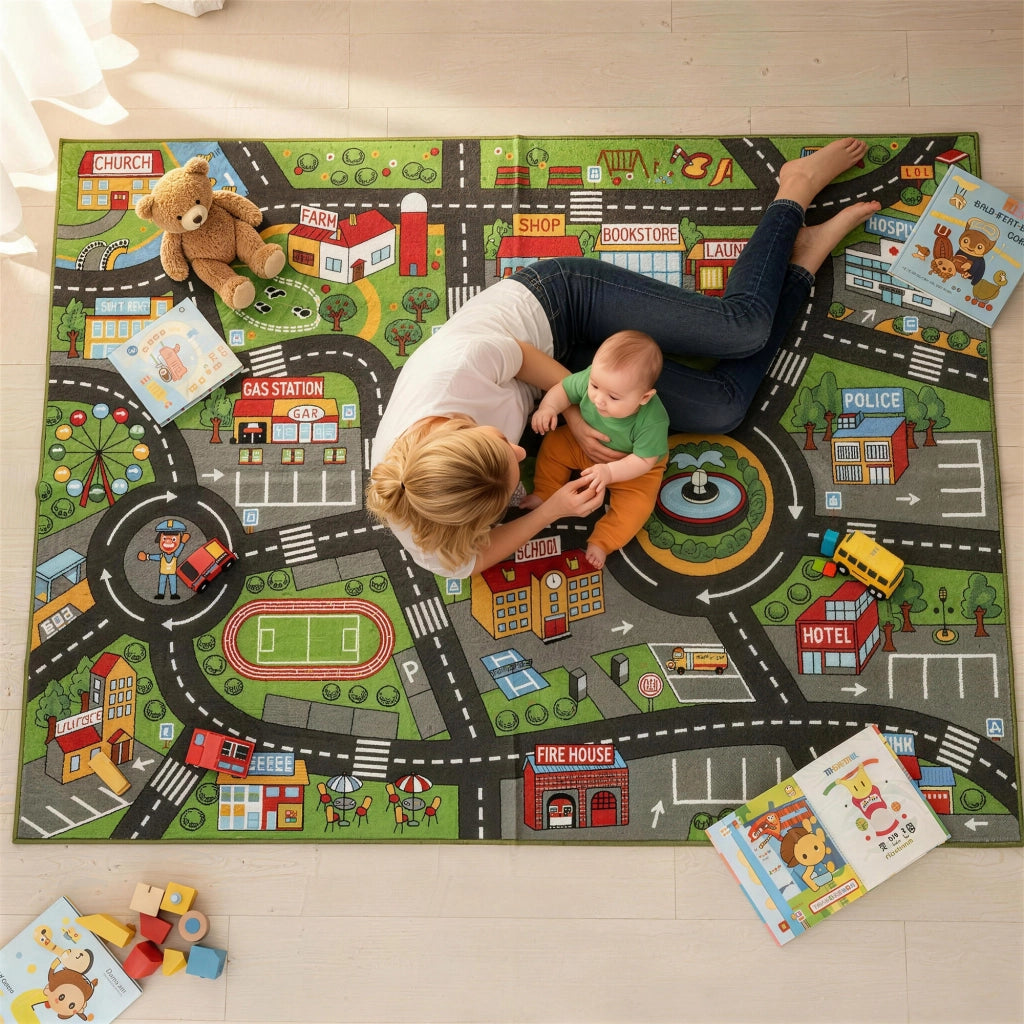 Tappeto da gioco per bambini ¨C Minimal ¨C 200x150 cm multicolore