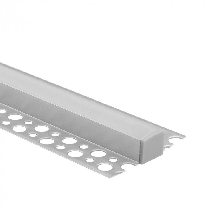 Profilo LED GN01 superficie anodizzato, diffusore opale 1m