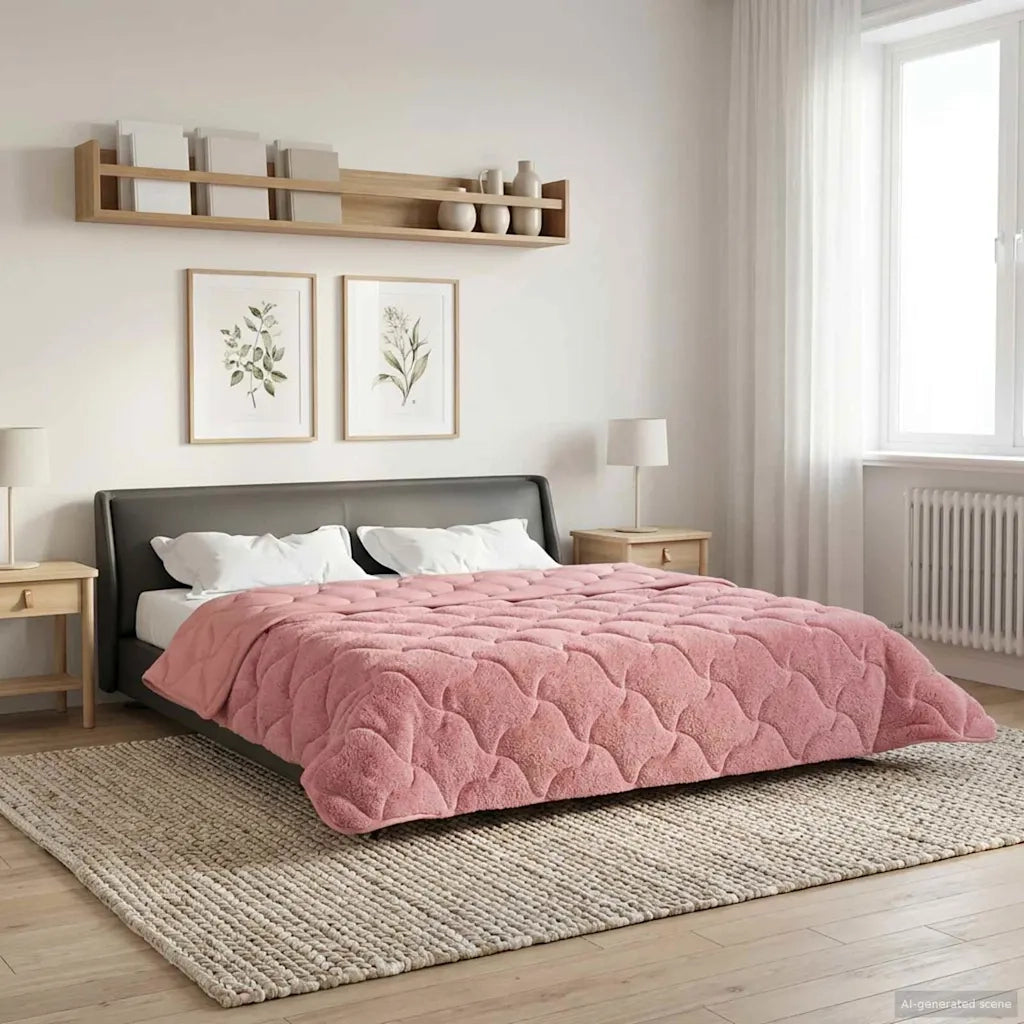 Duvet Invernale 200 x 240 cm Inverno Rosa Traspirante 42026341