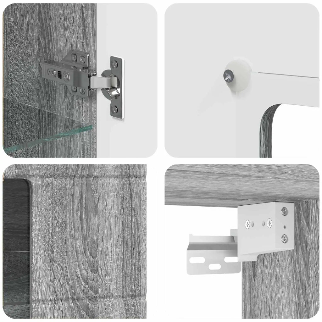 Armadio in Legno Grigio Sonoma Legno multistrato 880227